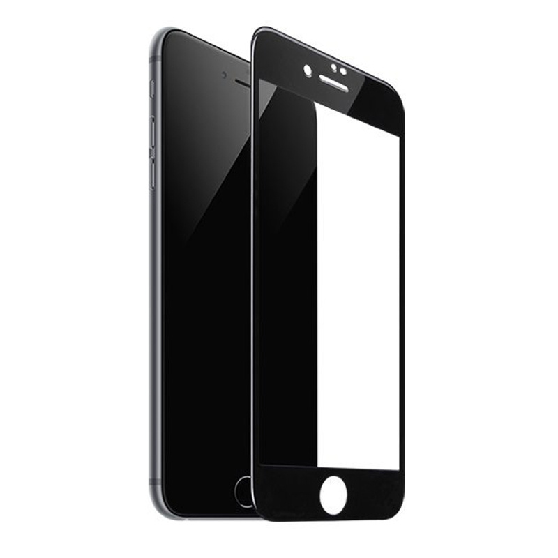 Защитное стекло телефона iPhone 7/8 Plus премиум  черное тех уп