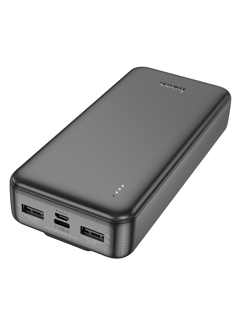 Внешний аккумулятор PowerBank HOCO J118A (20000 mAh) (черный)