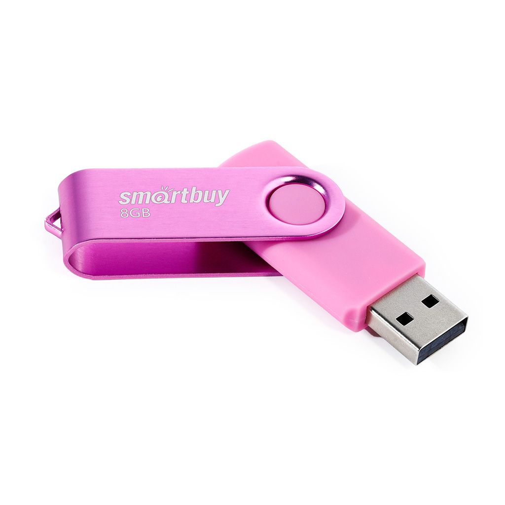 Flash USB 2.0 SmartBuy Twist Pink 8Gb