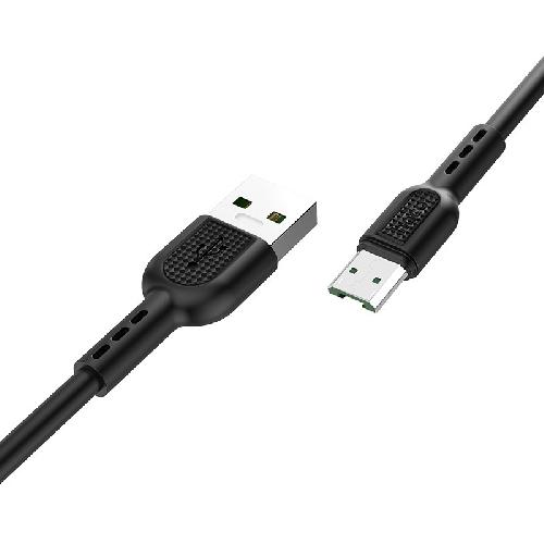 Кабель micro - USB Hoco X33 4A черный, 1м