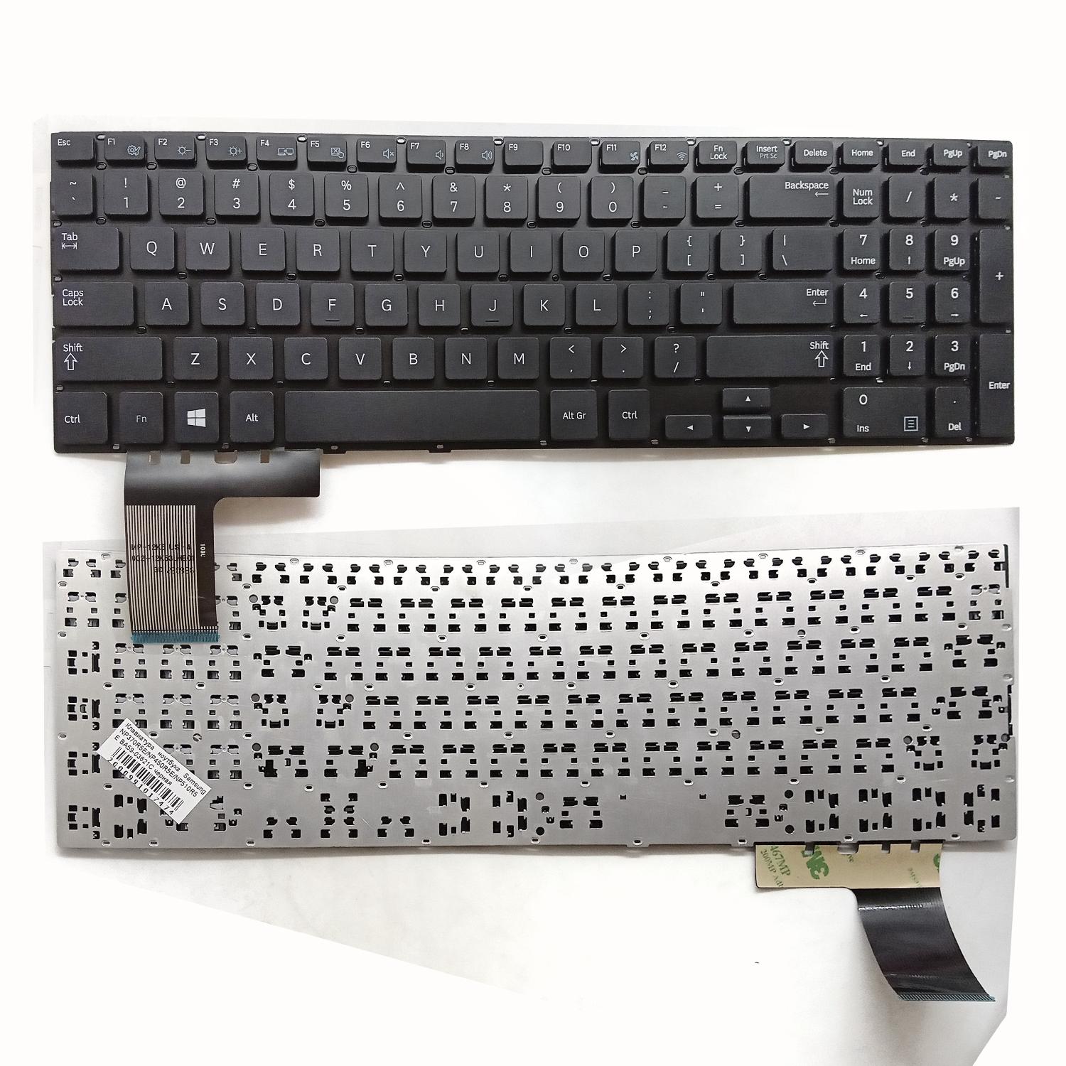 Клавиатура ноутбука Samsung NP370R5E/NP450R5E/NP510R5E BA59-03621C черная англ