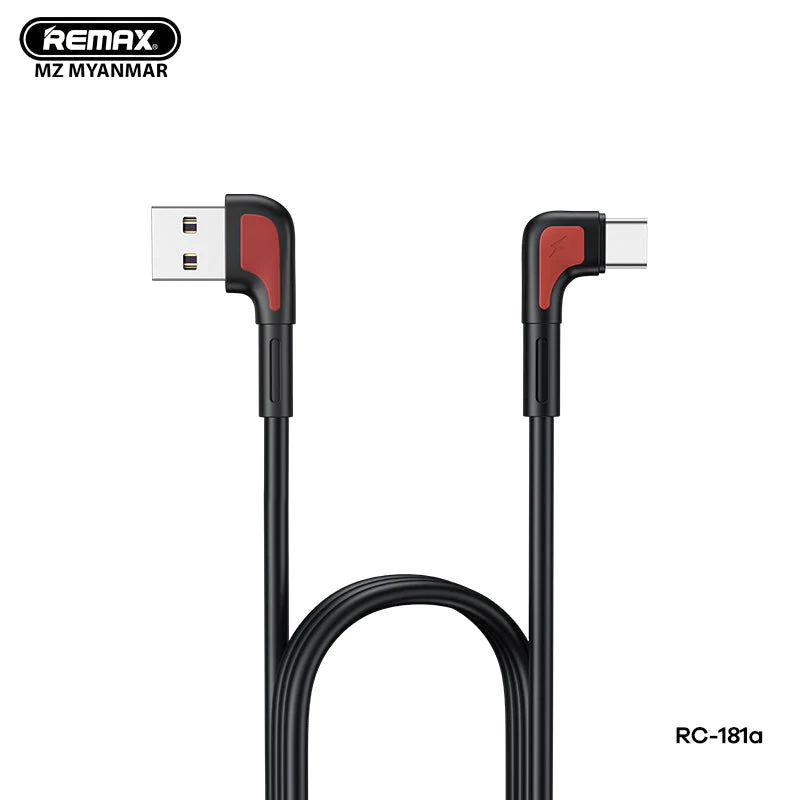 Кабель Type-C  Remax Zenax Series 5A Fast Charging Cable RC-181A (Black)