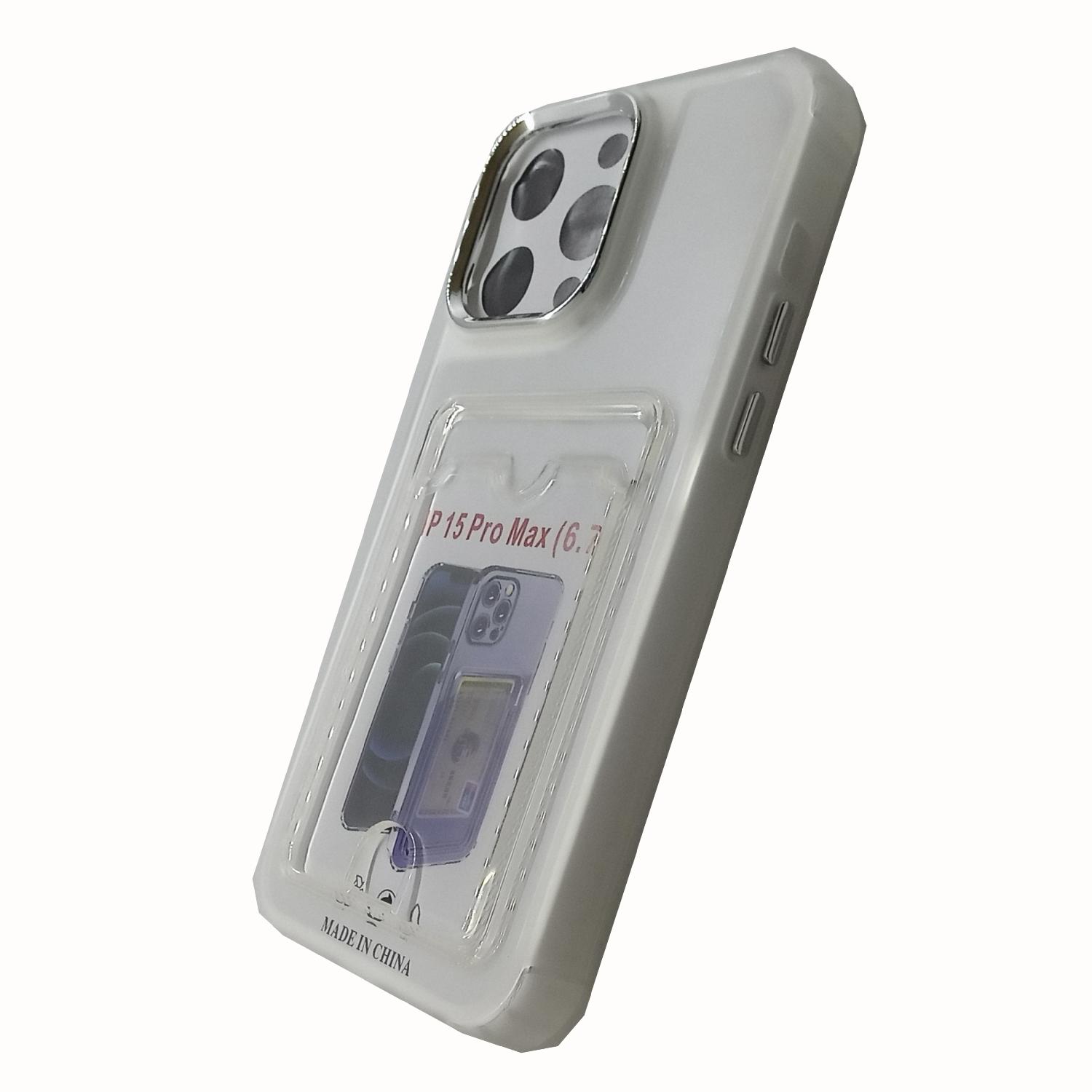 Чехол iPhone 15 Pro Max TPU Card Ultra (прозрачный)