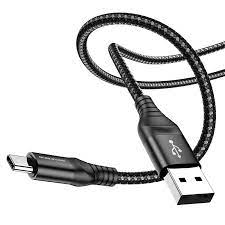 Кабель USB - USB Type-C BOROFONE BX56, 2,4A (черный) 1м