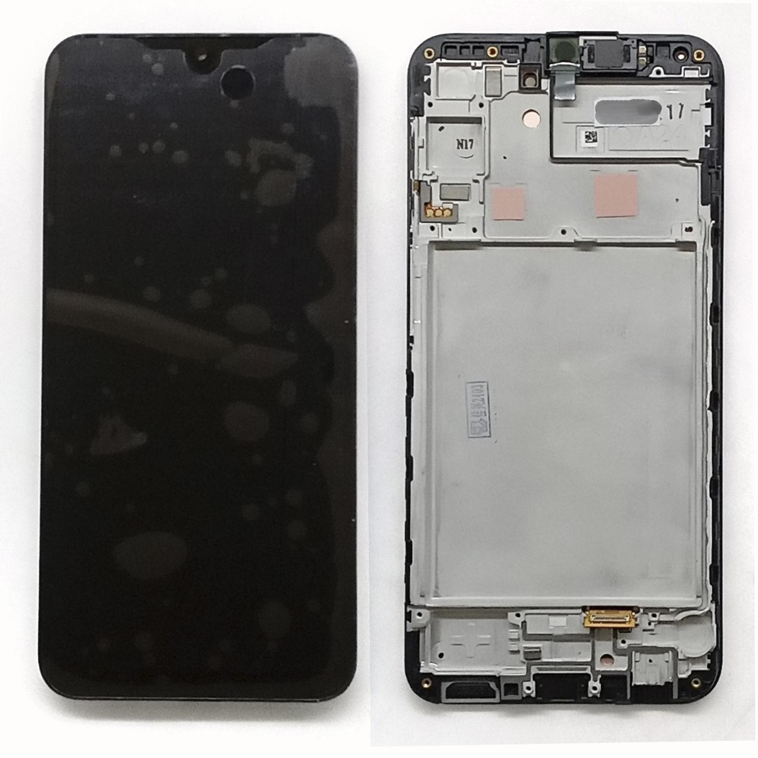Модуль телефона Samsung A245 Galaxy A24 (2023) SP (дисплей+тачскрин)  на раме оригинал черный