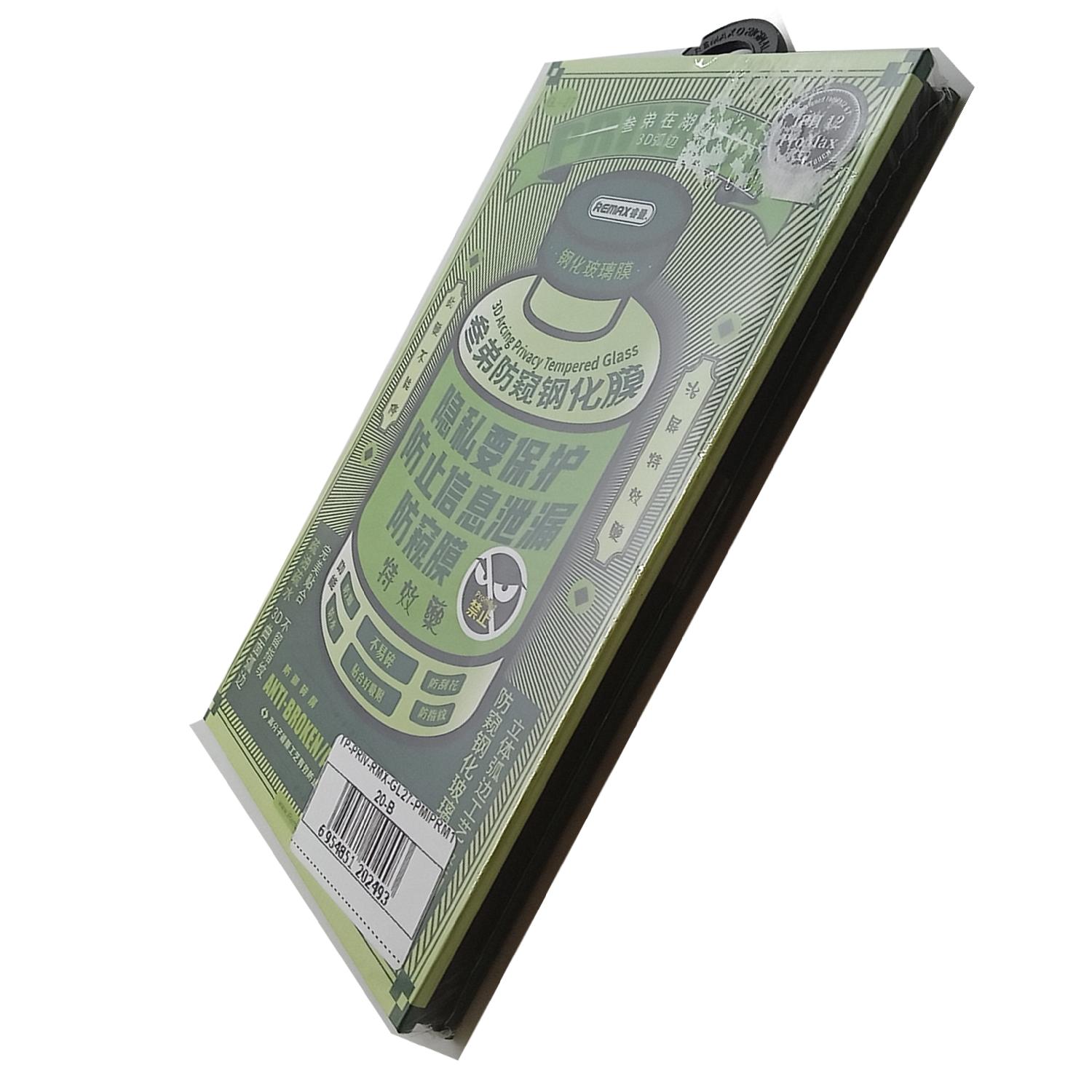Защитное стекло Remax Medicine Glass GL-27 для iPhone 12 Pro Max Черный