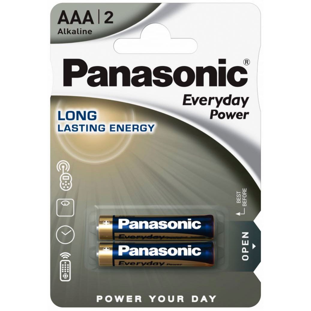 Батарейка Panasonic EVERYDAY LR03/2BP 1уп