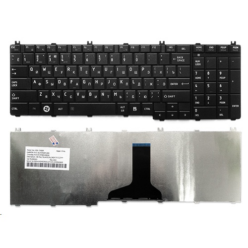 Клавиатура ноутбука Toshiba Satellite C650/C655/C655D/C660/L650/L655/L670/L675/L750 черная