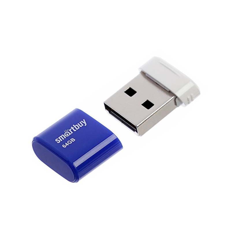 Flash USB 2.0 Smartbuy 64GB LARA Blue (SB64GBLARA-B)