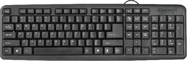 Клавиатура Defender HB-420 черн USB 45420