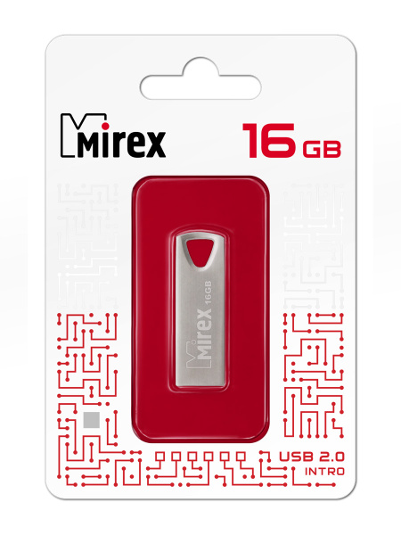 Flash USB 2.0 Mirex INTRO 16GB (ecopack)