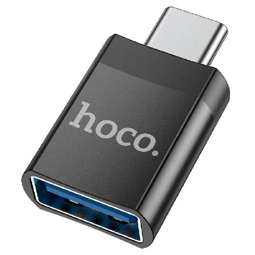 OTG Hoco UA17 Type-c папа to USB мама USB3.0 черный