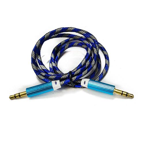 Аудио-кабель AUX 4 pin шнурок цветной 1.5m