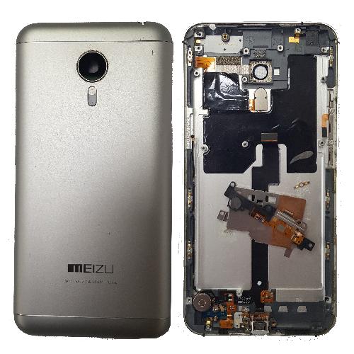 Задняя крышка телефона Meizu MX5 серая оригинал б/у