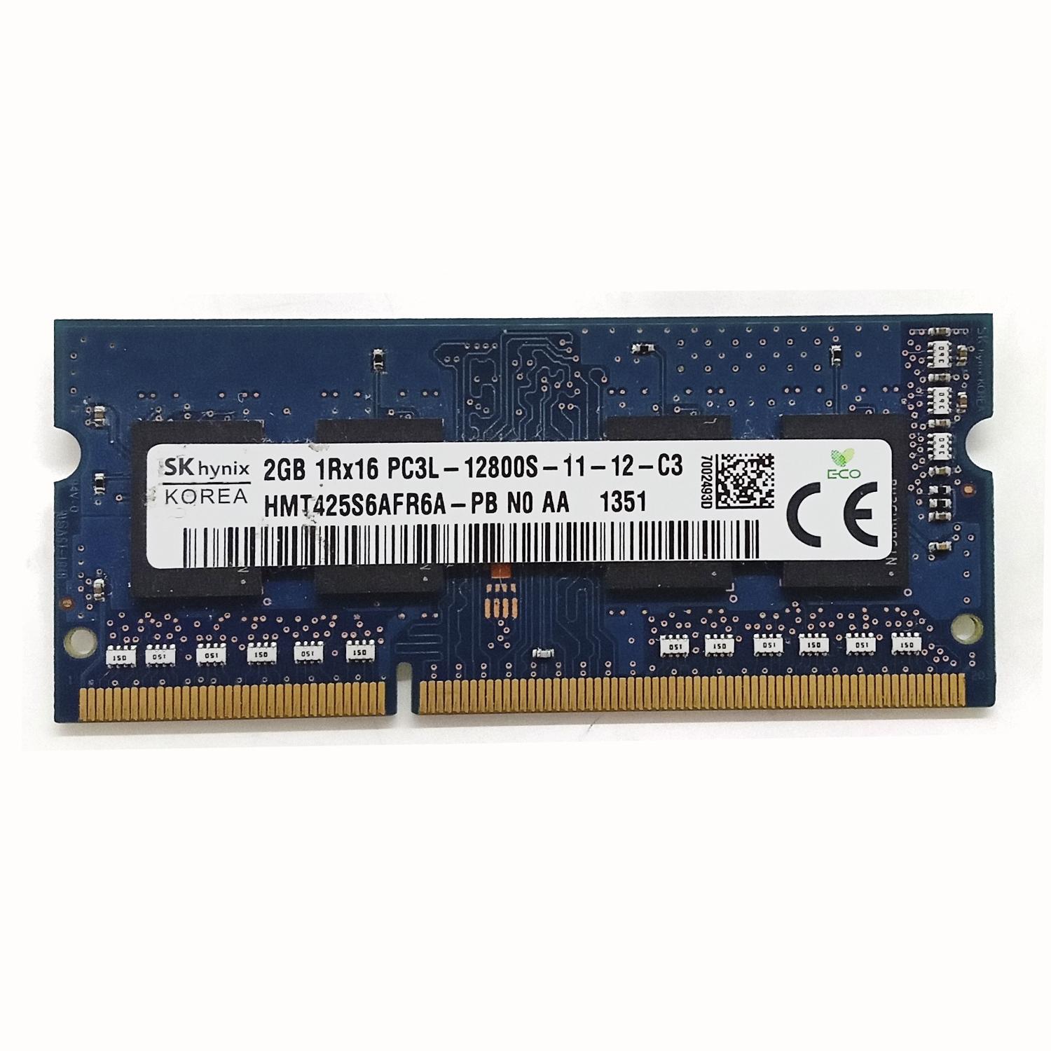 Оперативная память SK Hynix 2GB 1Rx16 PC3L-12800S-11-12-C3 б/у