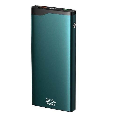 Внешний аккумулятор Power Bank 10000 mAh Remax RPP-201 22.5W PD+QC зеленый