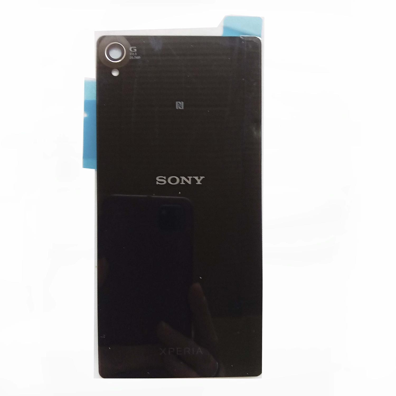 Задняя крышка телефона Sony Z3 (L55W, D6603) (черная)