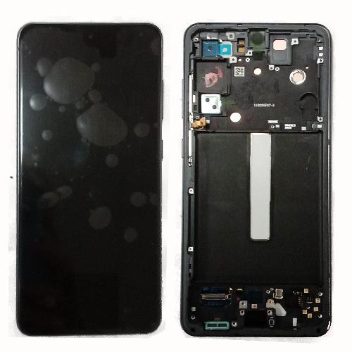 Модуль телефона Samsung G990F Galaxy S21FE  (дисплей+тачскрин) на раме Service Pack оригинал серый
