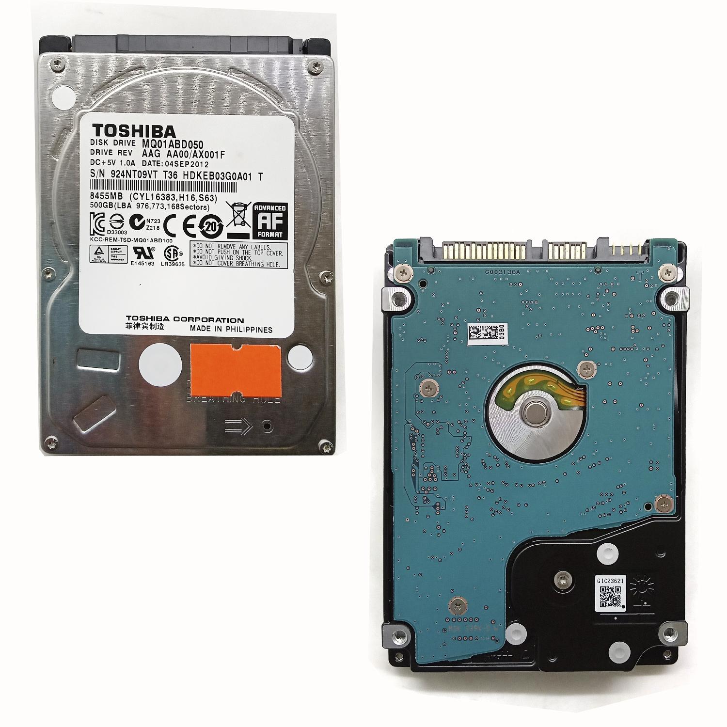 Жесткий диск Toshiba MQ01ABD050 500 Гб SATA  б/у