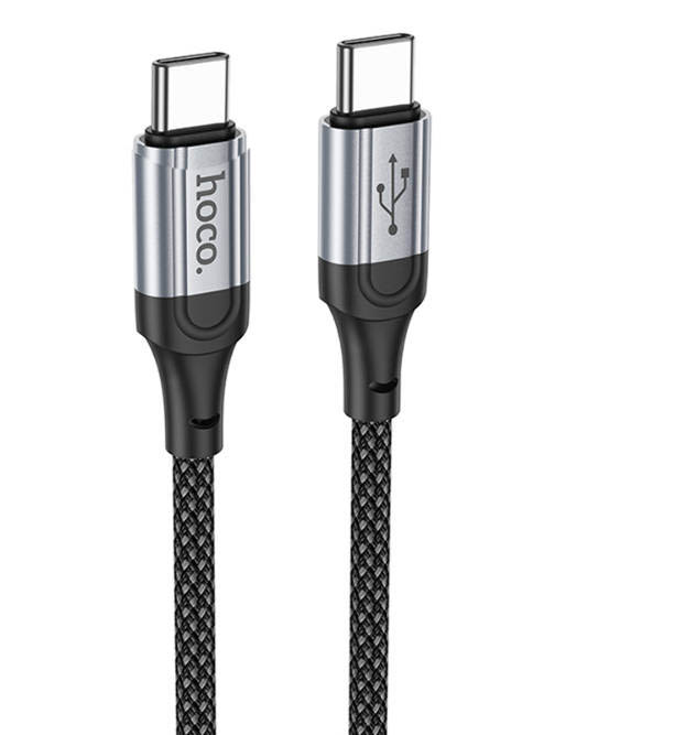 Кабель USB Type-C - USB Type-C HOCO X102 PD60W (черный) 1м