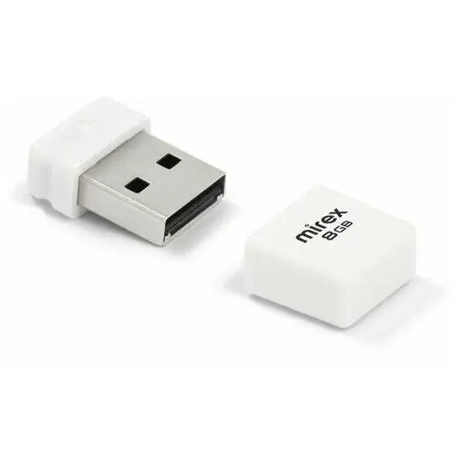 Flash USB 2.0 Mirex MINCA WHITE 8GB (ecopack)