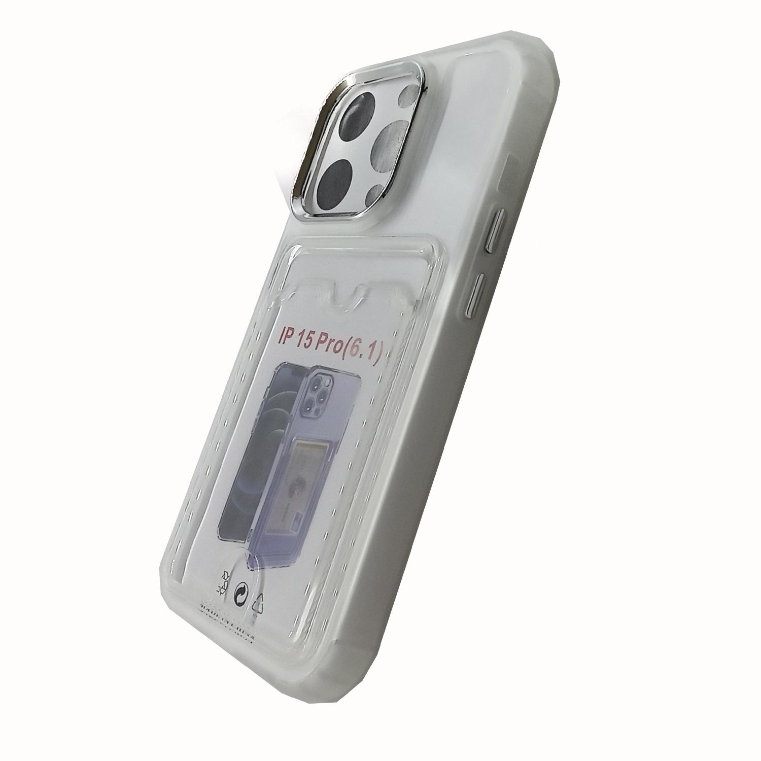 Чехол iPhone 15 Pro TPU Card Ultra (прозрачный)