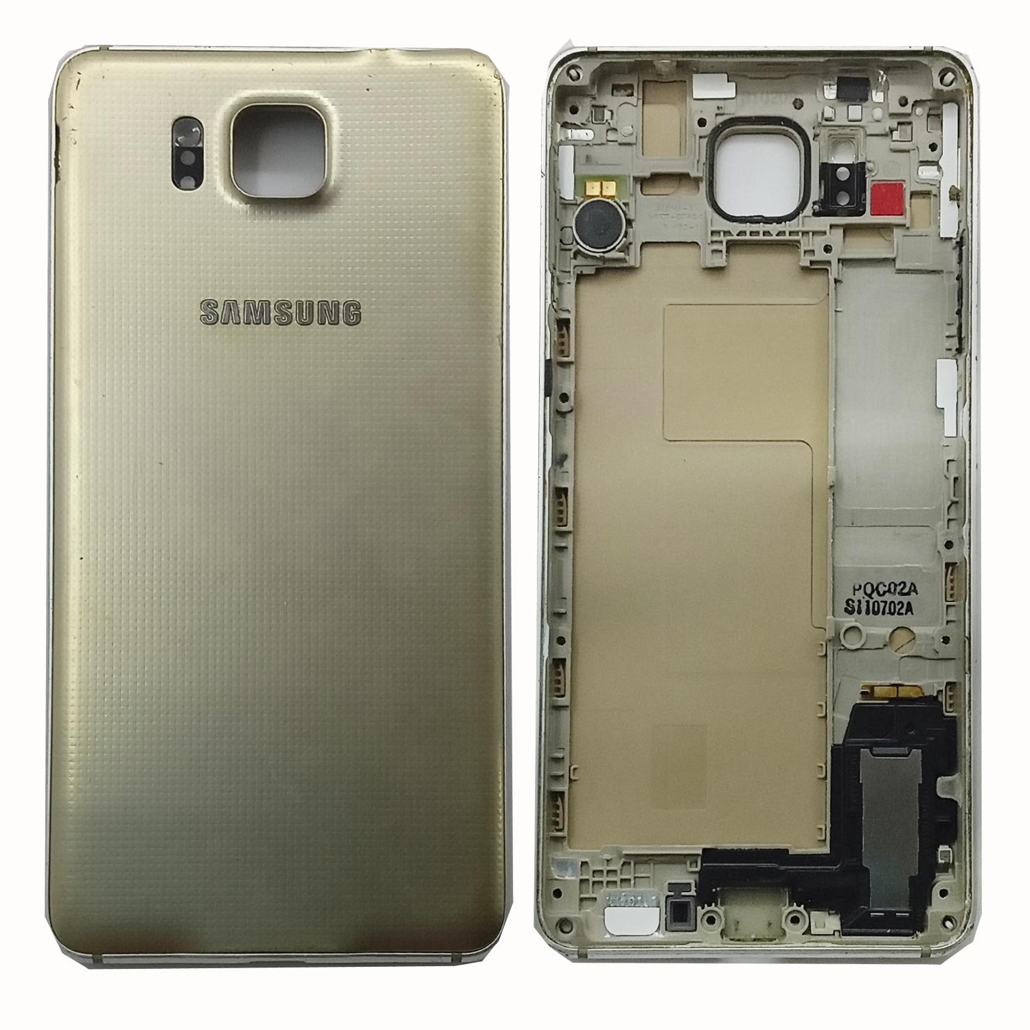 Корпус Samsung G850 Galaxy Alpha золото б/у