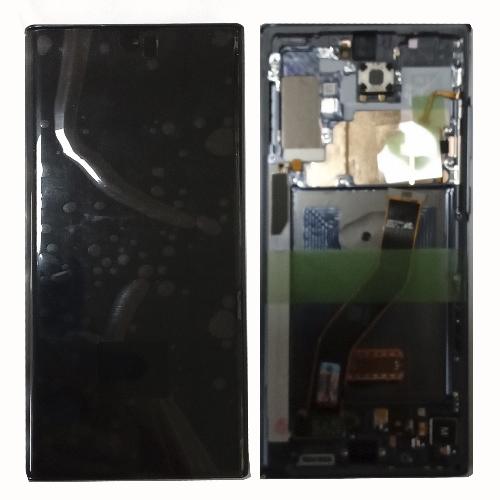 Модуль телефона Samsung N975 Galaxy Note 10 Plus (дисплей+тачскрин) с рамкой оригинал черный