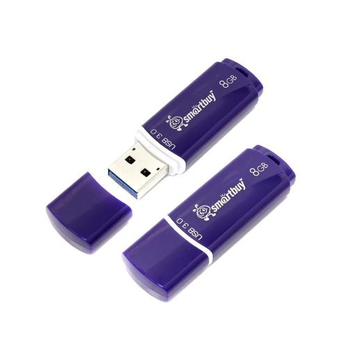 Flash USB3.0 8Gb SmartBuy Crown синий, SB8GBCRW-Bl