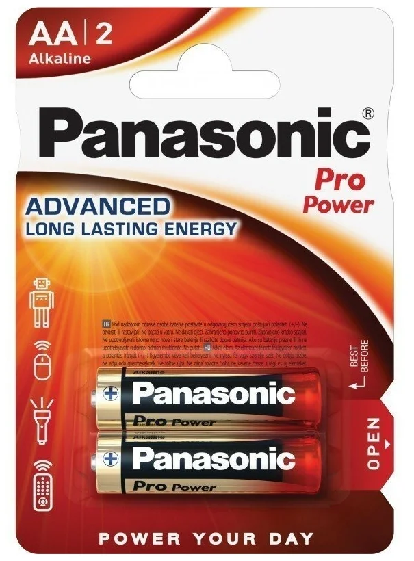 Батарейка Panasonic PRO POWER LR6/2BP BL16 AA 1уп