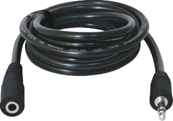 Аудио-кабель AUX удлинитель 3,5 (папа)-3,5 (мама) 1.5m  Defender