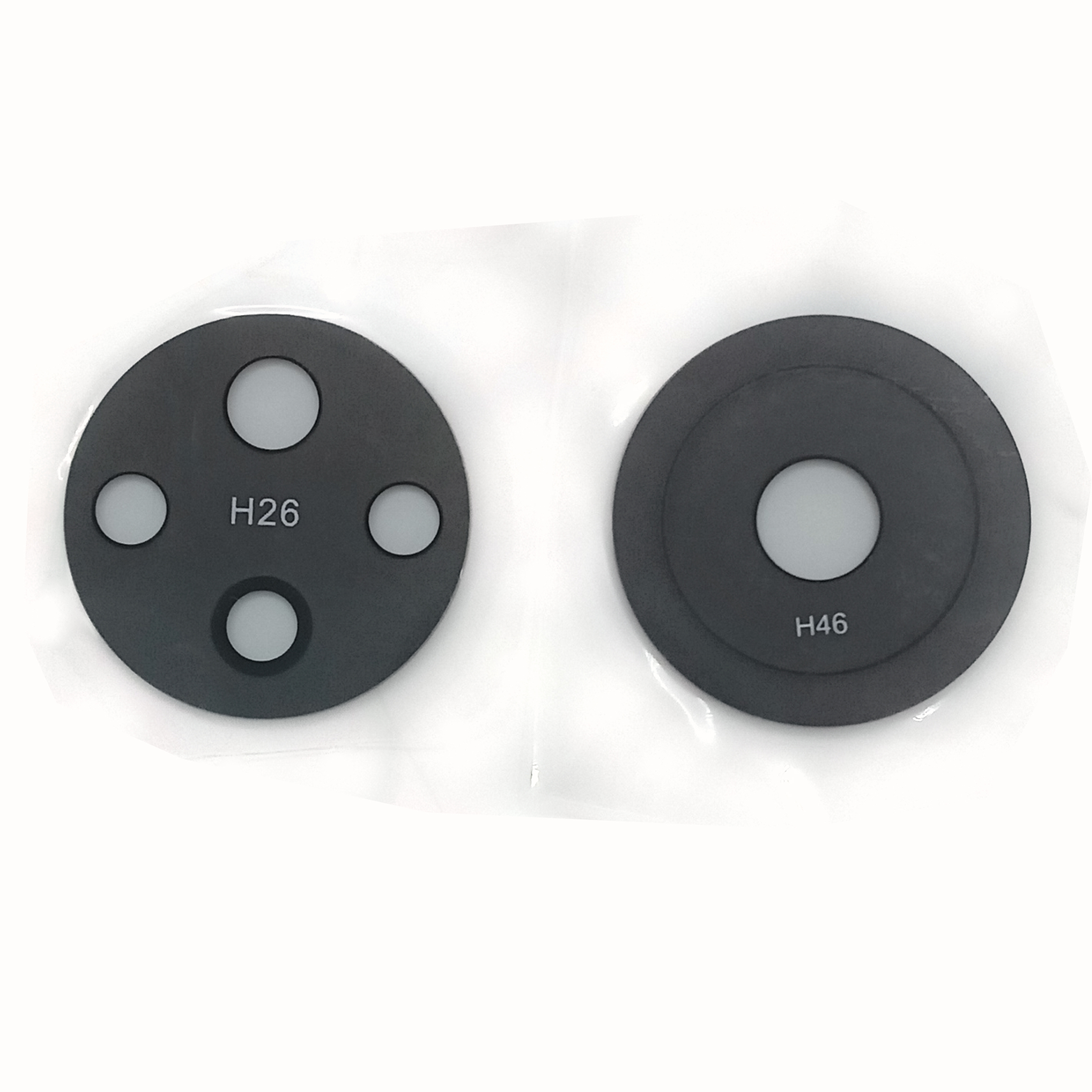 Стекло камеры Honor 50/50 Pro черное (2 шт. в комплекте) (без корпусной части)