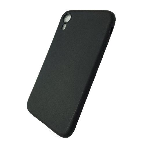 Чехол телефона iPhone XR силикон черный
