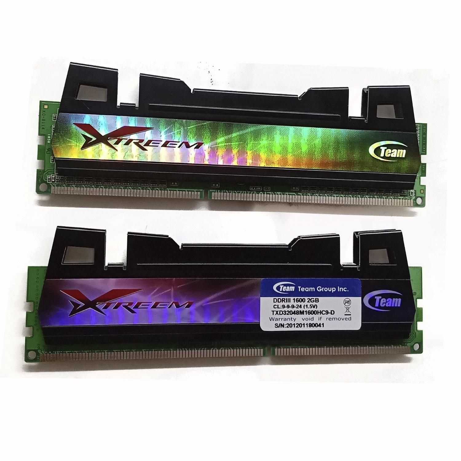 Оперативная память Team Group 2 ГБ DDR3 1600 МГц DIMM CL9 TXD32048M1600HC9-D комплект