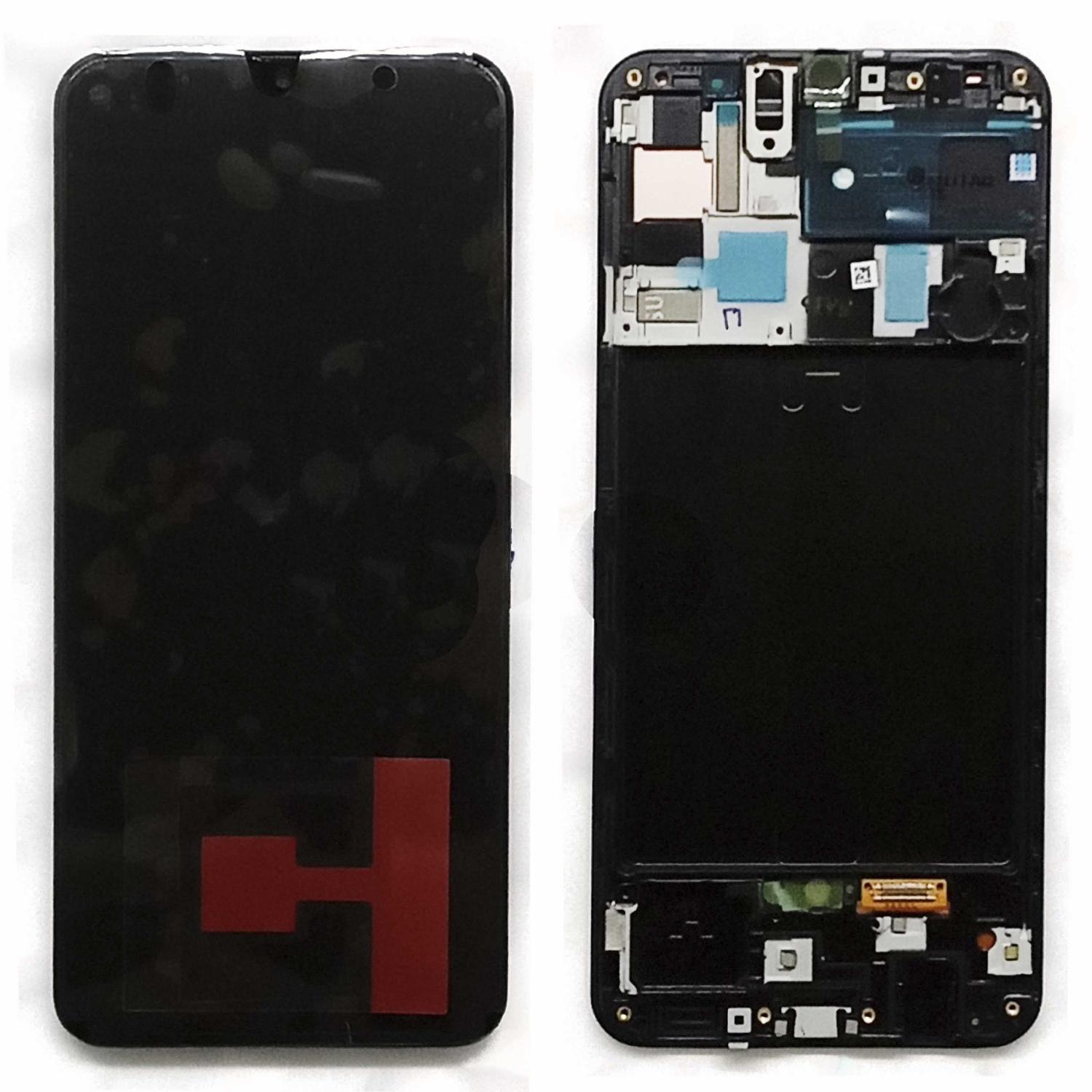 Модуль телефона Samsung A505F Galaxy A50 2019  (дисплей+тачскрин) с рамкой ориг черный