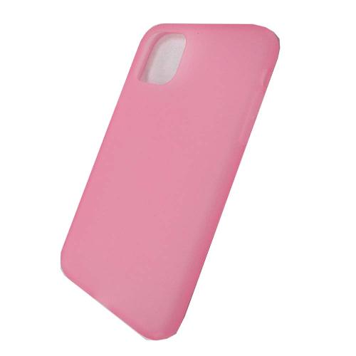 Чехол телефона iPhone 11 (силикон, матовая, розовая (Simple series case)