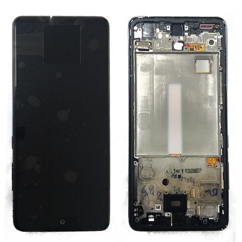 Модуль телефона Samsung A525F Galaxy A52 (дисплей + тачскрин) с рамкой Service Pack оригинал черный