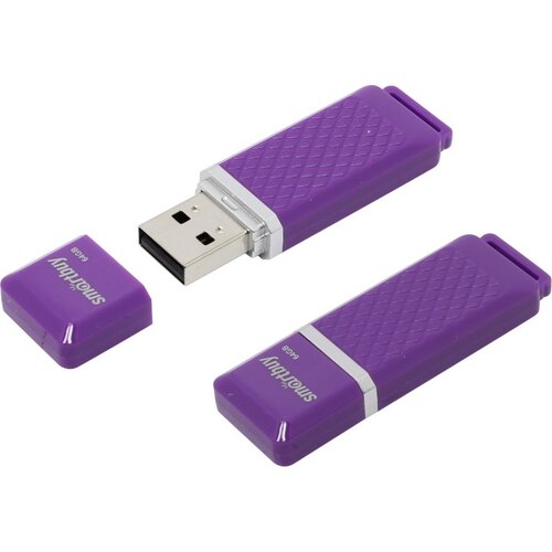 Flash USB 64Gb SmartBuy Quartz фиолетовый, SB64GBQZ-V