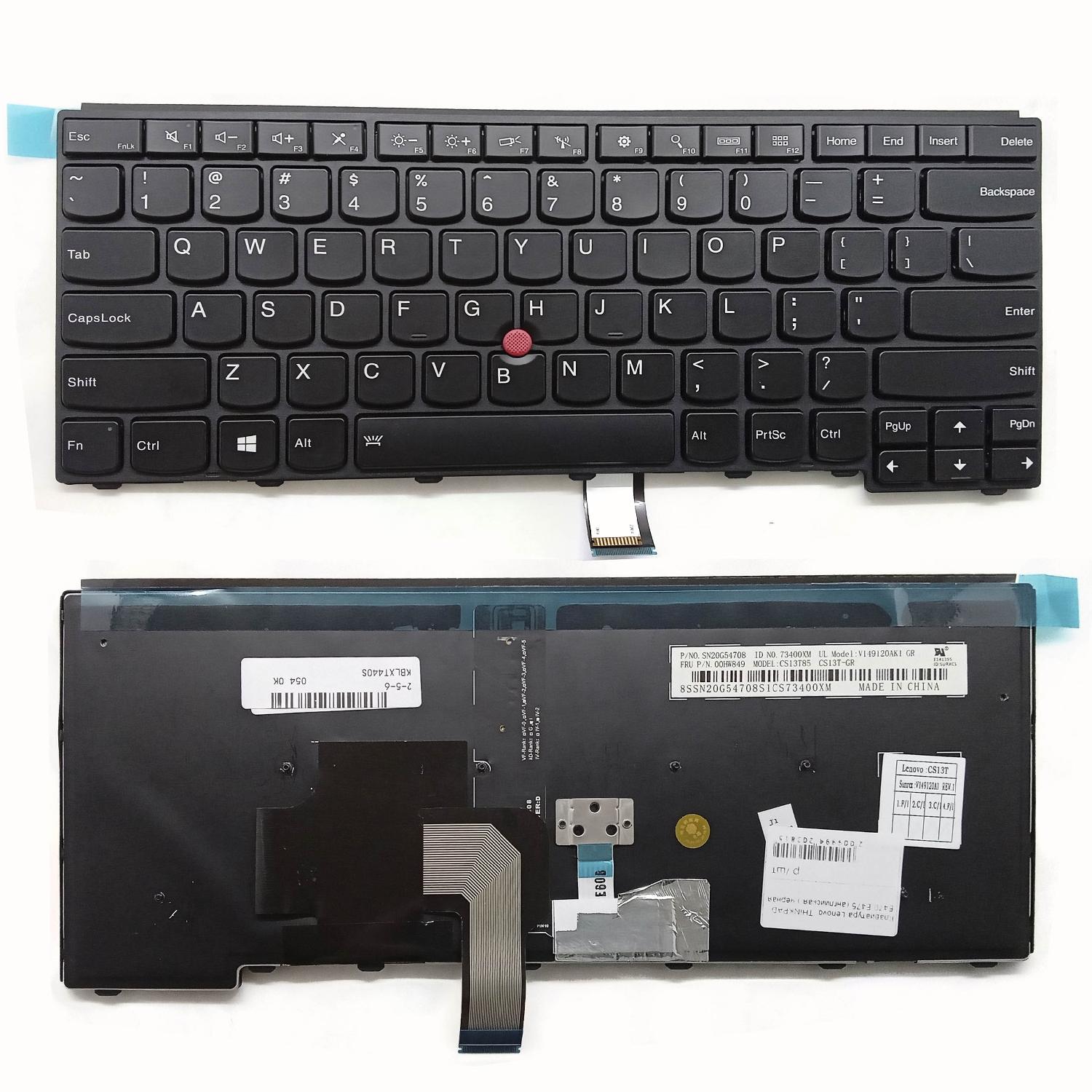 Клавиатура ноутбука Lenovo ThinkPad E470 E475 (английская.) черная