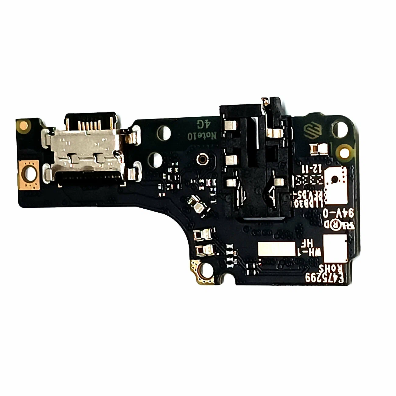 Шлейф телефона Xiaomi Redmi Note 10S/Poco m5s на системный разъем+микрофон