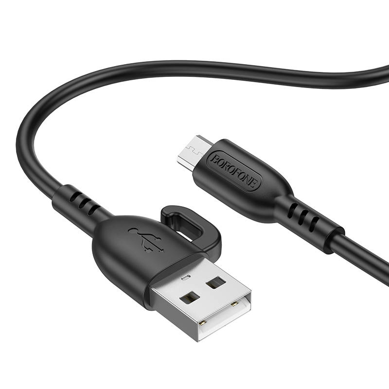 Кабель USB - MicroUSB BOROFONE BX91 2,4A (черный) 1м