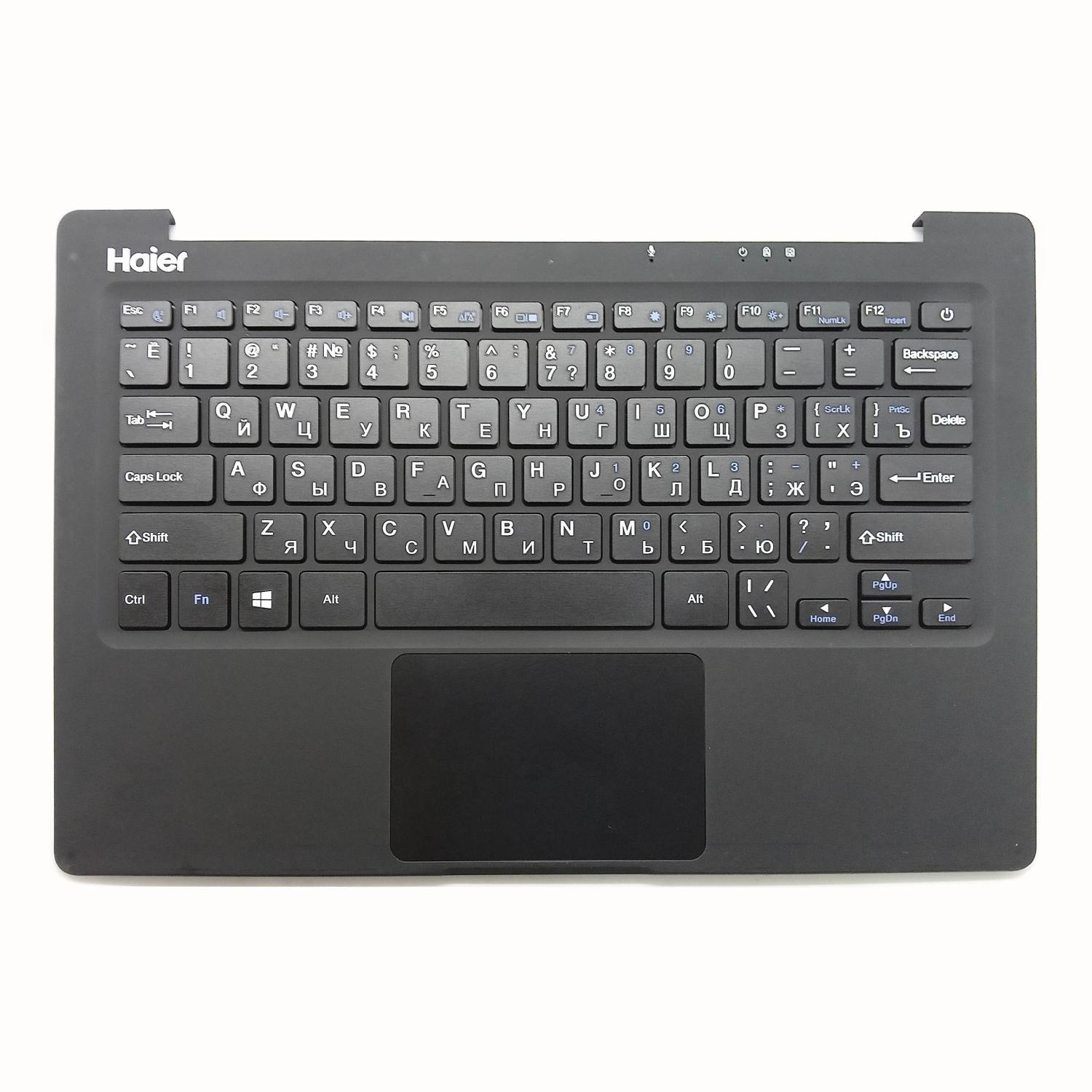 Топкейс с клавиатурой ноутбука Haier HI133M черный б/у