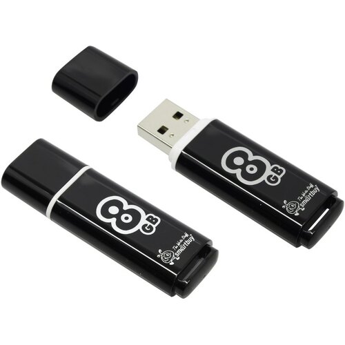 Flash USB 8Gb Smart Buy Glossy Черная