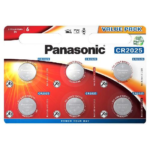 Батарейка Panasonic  CR2025 B6 lithium 1шт