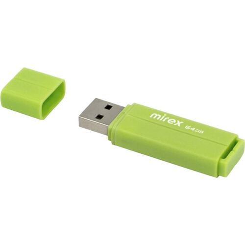 Flash USB 2.0 Mirex LINE GREEN 64GB (ecopack)