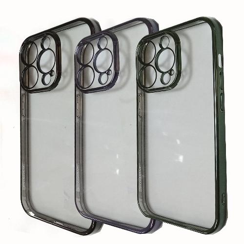 Чехол iPhone 14 Pro Max Силикон прозрачный в бампере