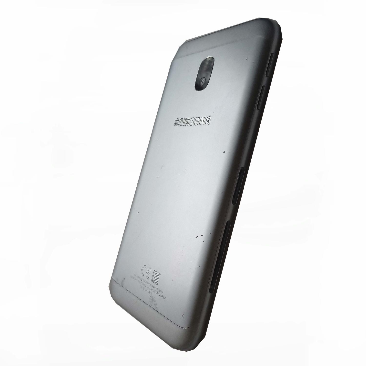 Задняя крышка телефона Samsung J330  Galaxy J3 2017 голубая Б/У