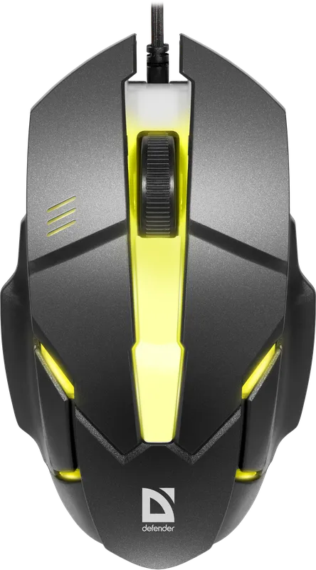 Оптическая мышь Defender Host MB-982 B (черн.) (2кн+кол/кн), USB, 7цв. подсветка