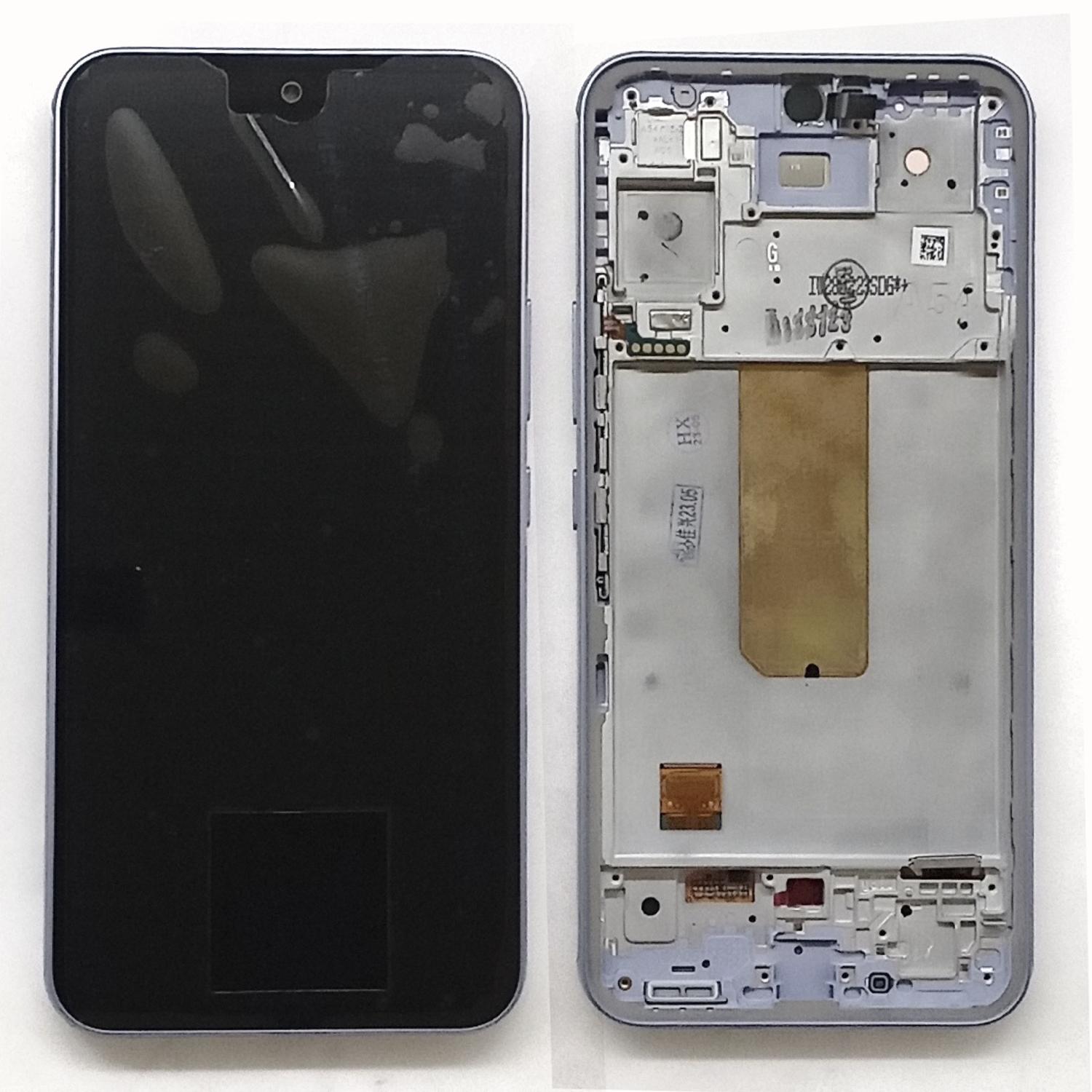 Модуль телефона Samsung SM-546 Galaxy A54 (дисплей + тачскрин) с рамкой ориг фиолетовый