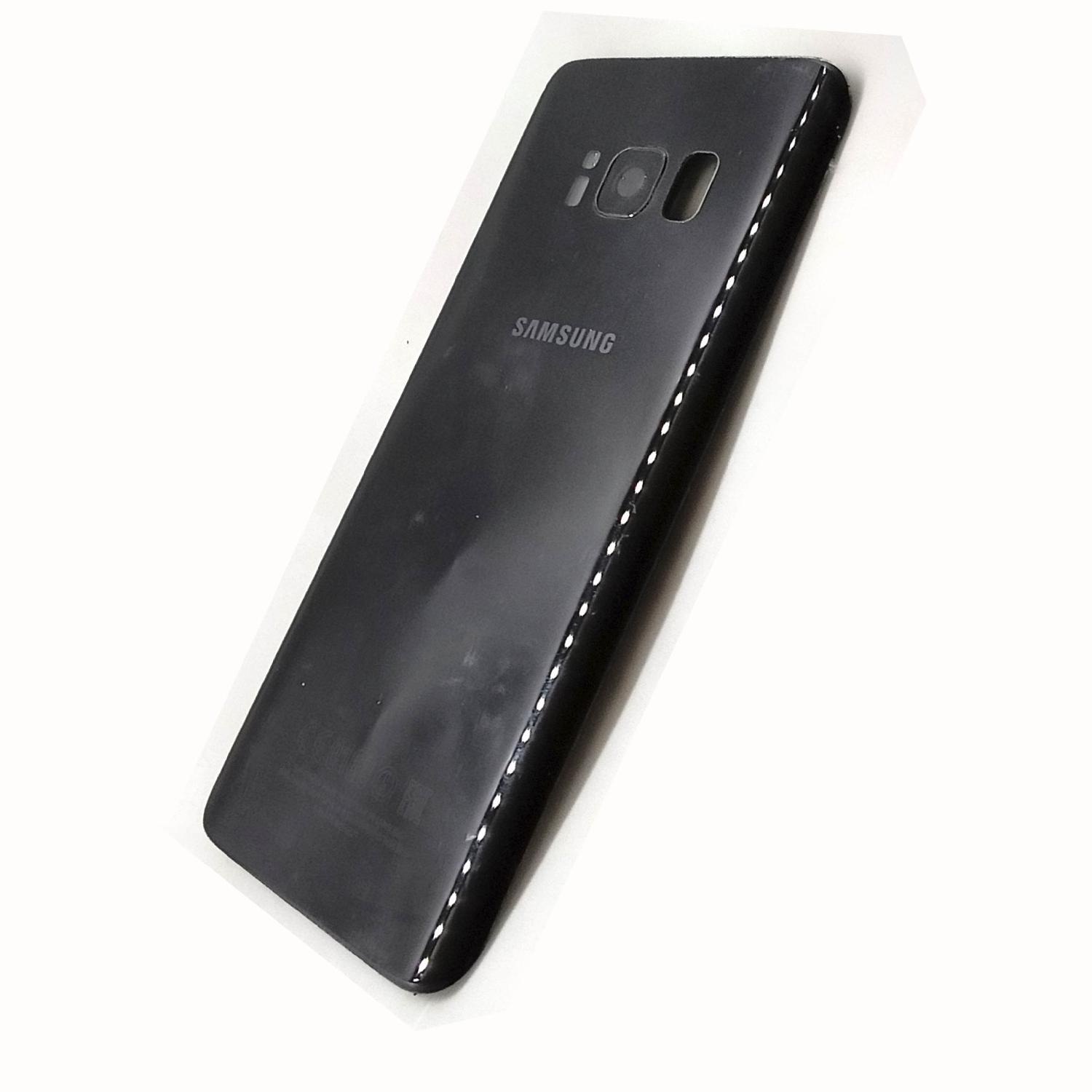 Задняя крышка телефона Samsung G950F Galaxy S8 со стеклом камеры черная б/у